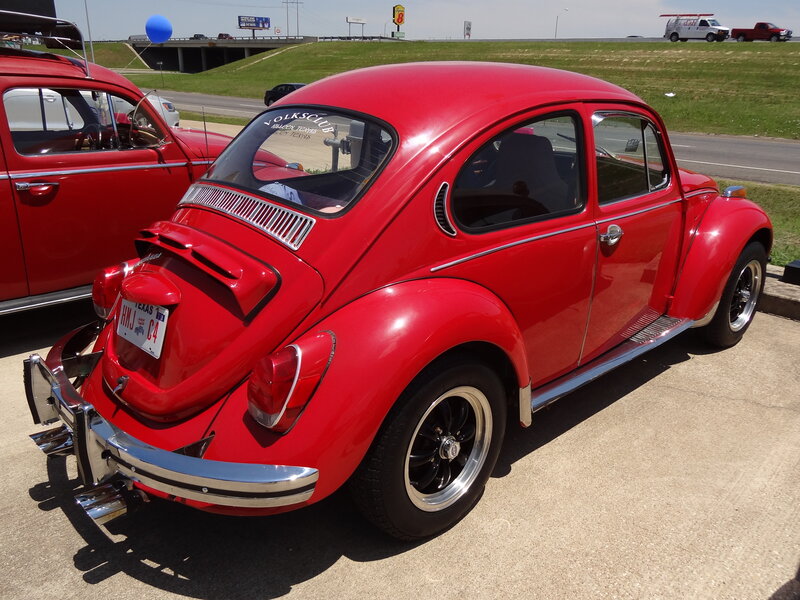 Red Volkswagen Beetle — Outdoor, Afternoon