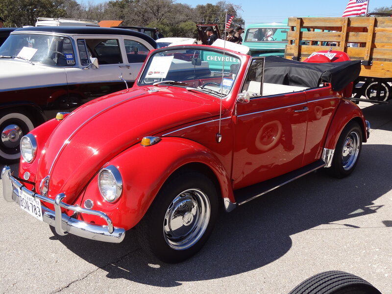 Red Volkswagen Beetle — Outdoor