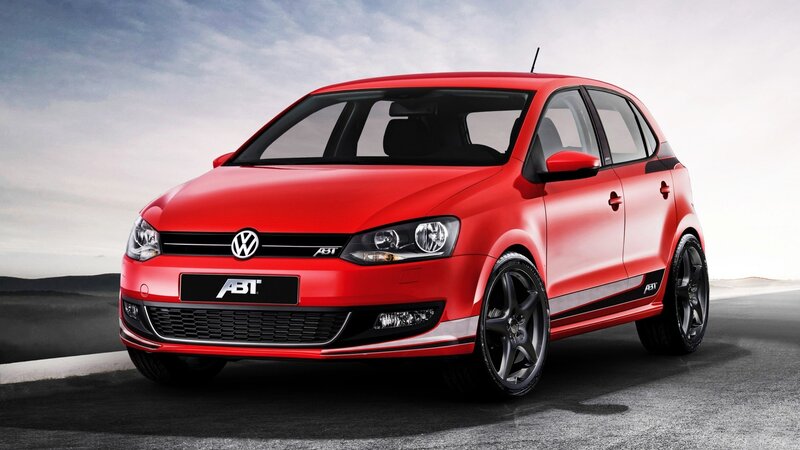 Red Volkswagen Car — Dramatic, 3d Render