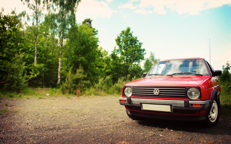 Red Volkswagen Car — Serene