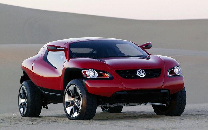 Red Volkswagen concept car