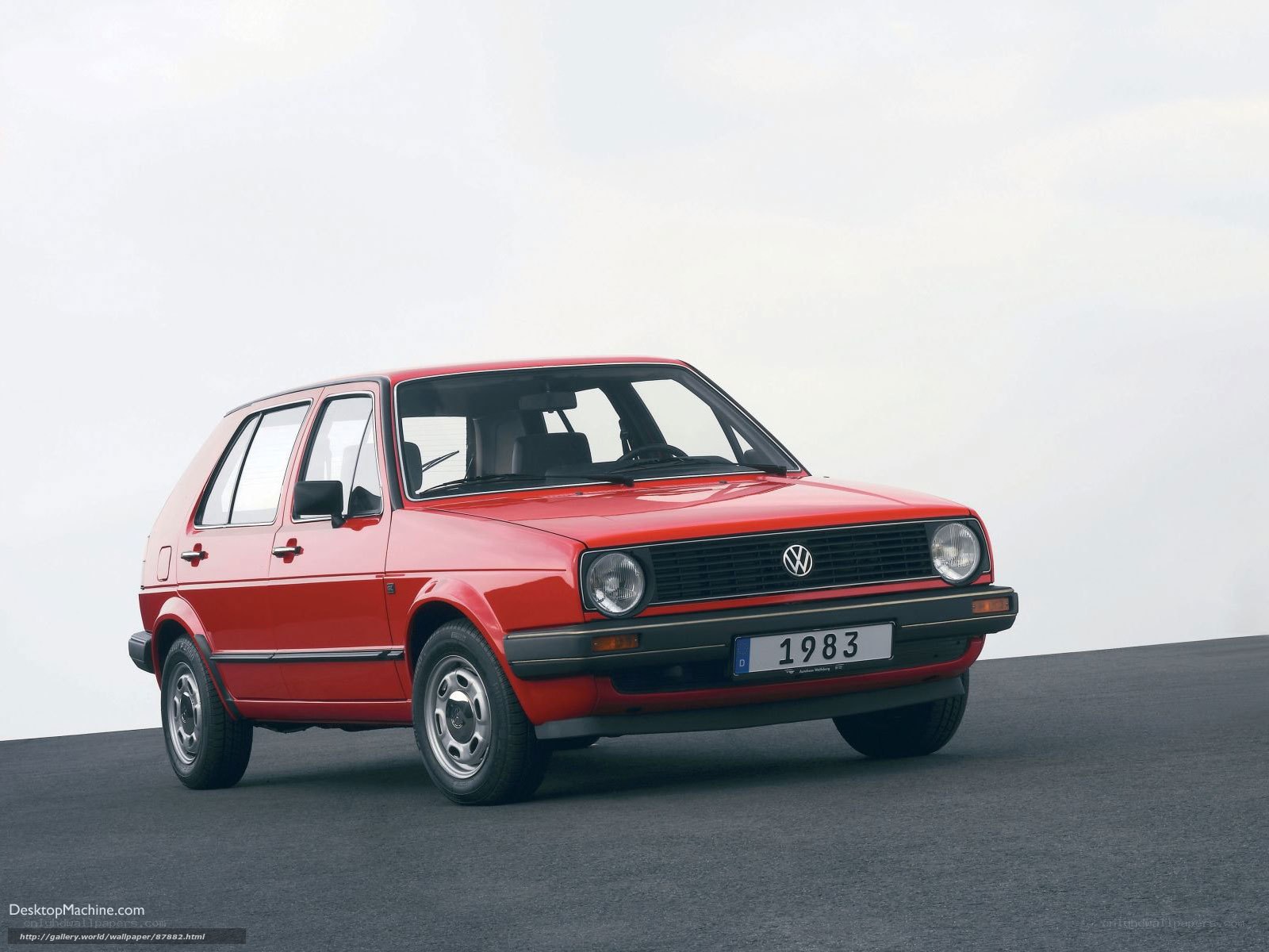Red Volkswagen Golf 1983