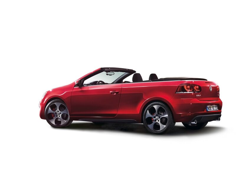 Red Volkswagen Golf Cabriolet