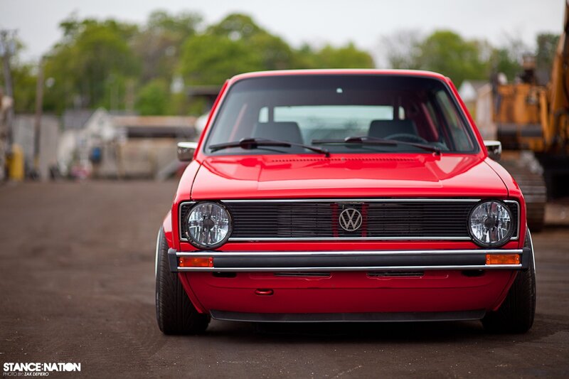 Red Volkswagen Golf — Calm