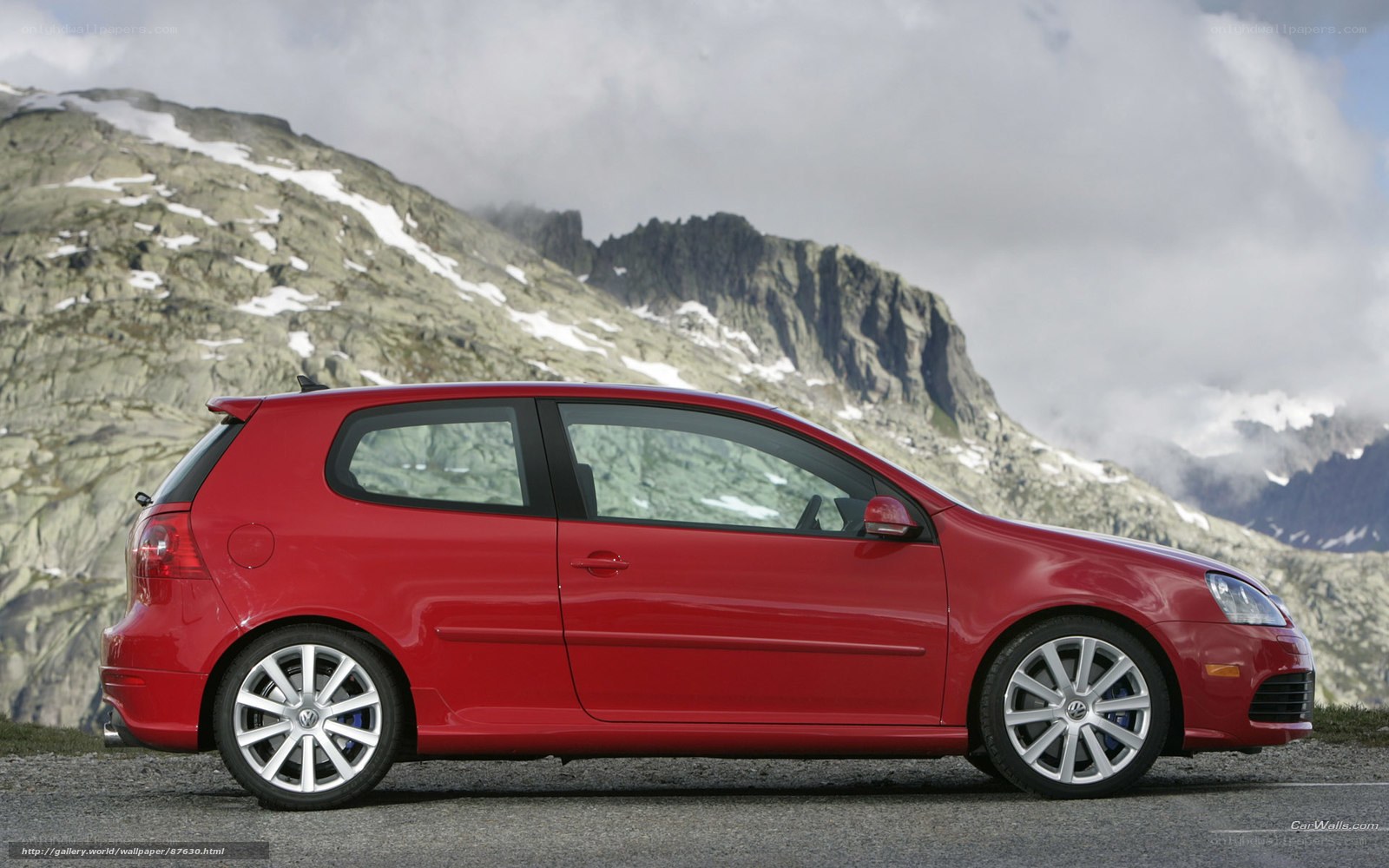 Red Volkswagen Golf GTI