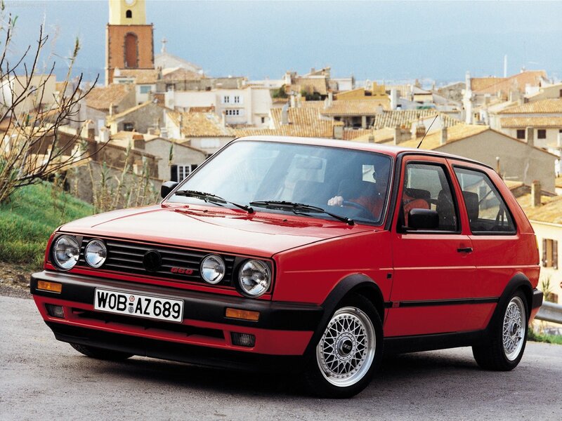 Red Volkswagen Golf GTI