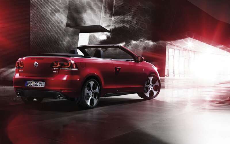 Red Volkswagen Golf GTI Cabriolet