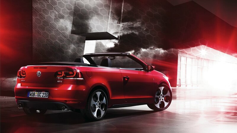 Red Volkswagen Golf GTI Cabriolet