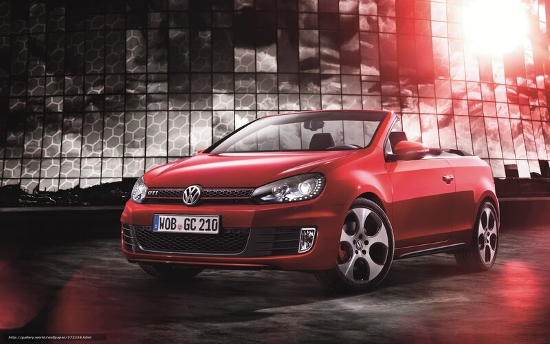 Red Volkswagen Golf Gti — Dramatic, Photograph, Car, License Plate