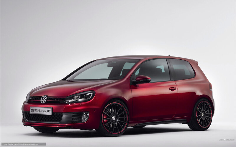 Red Volkswagen Golf Gti — Neutral