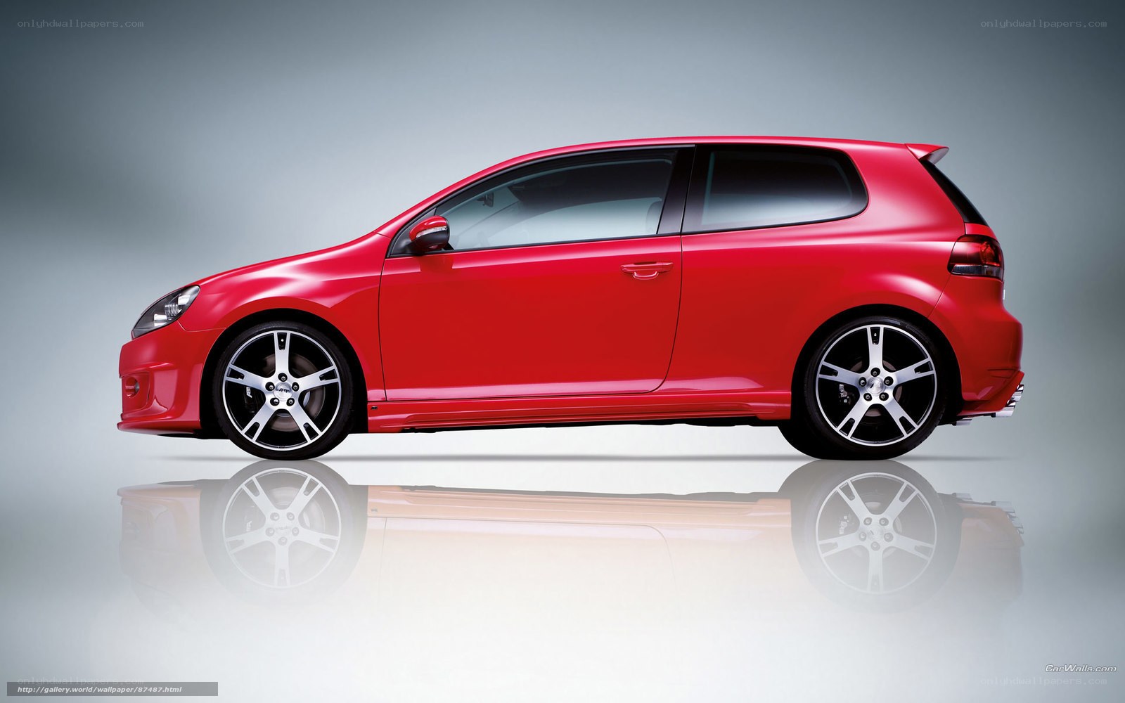 Red Volkswagen Golf GTI