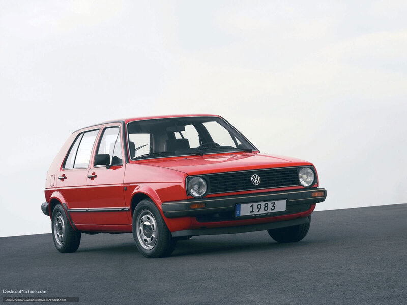 Red Volkswagen Golf — Neutral