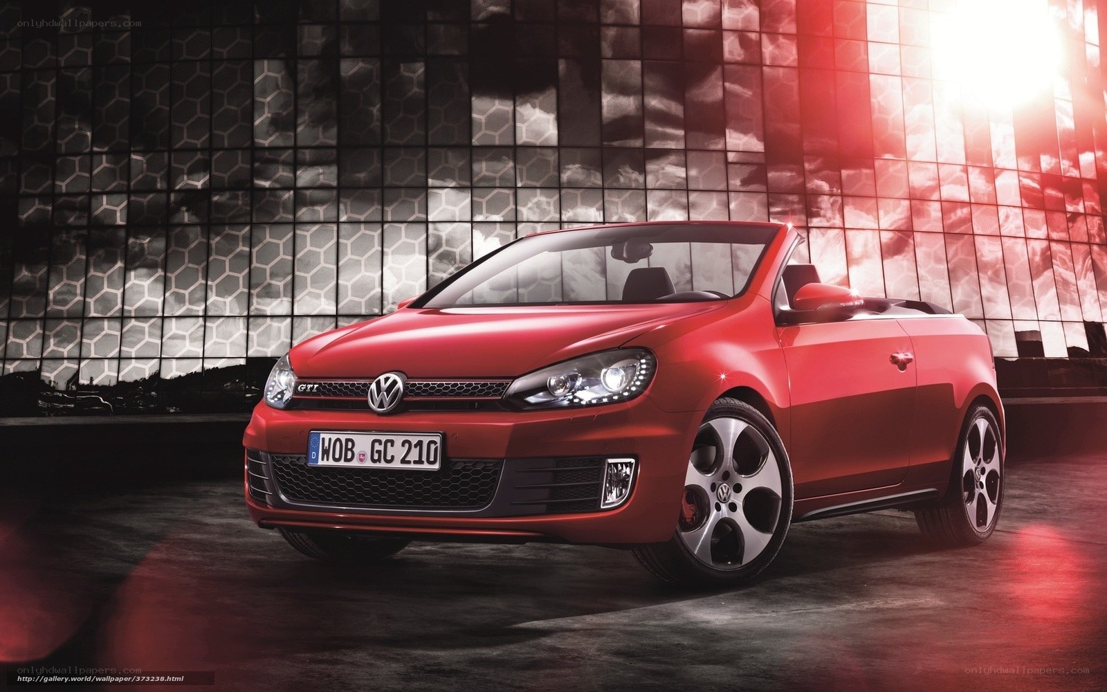 Red Volkswagen GTI Cabriolet