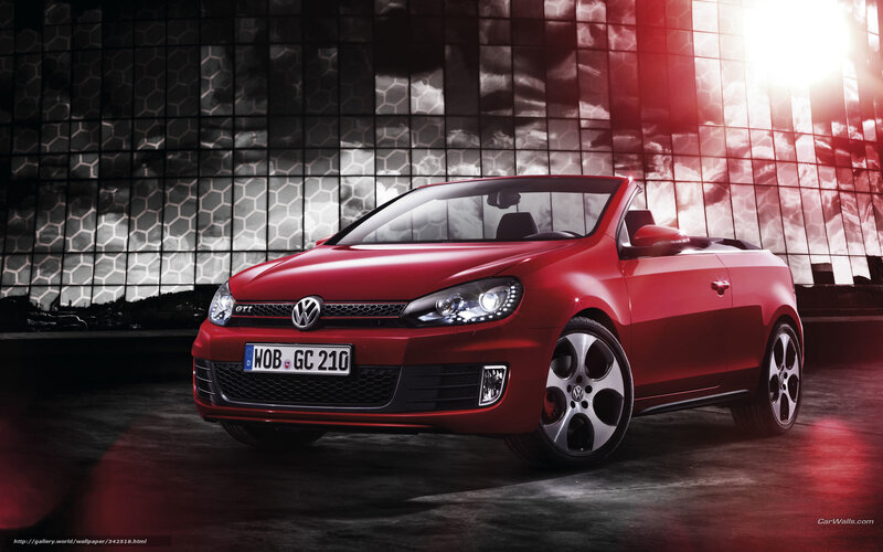 Red Volkswagen GTI Cabriolet