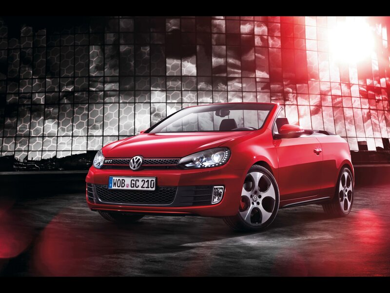 Red Volkswagen GTI Convertible