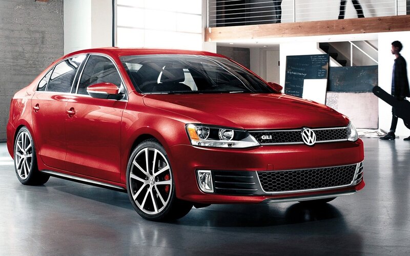 Red Volkswagen Jetta GLI