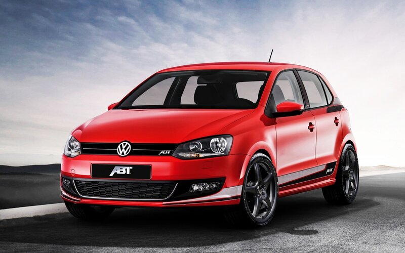 red volkswagen polo abt