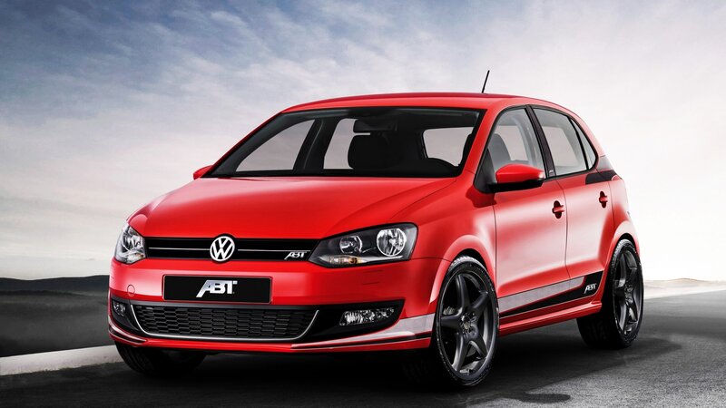 Red Volkswagen Polo — Dramatic, Photograph, Car
