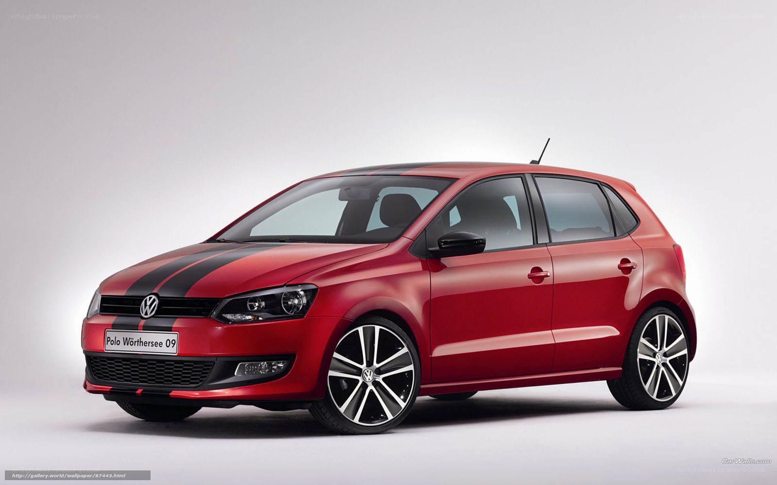 Red Volkswagen Polo Wörthersee