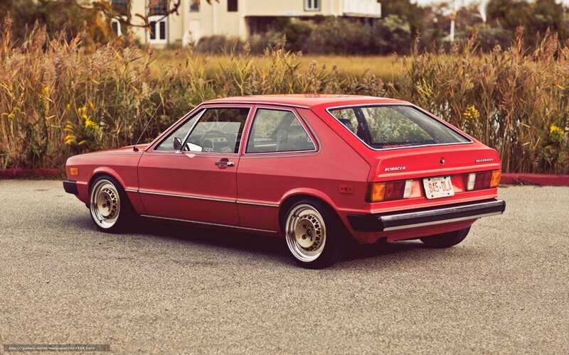 Red Volkswagen Scirocco — Calm