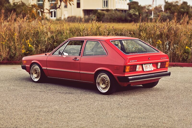 Red Volkswagen Scirocco