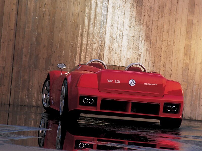 Red Volkswagen W12 Roadster