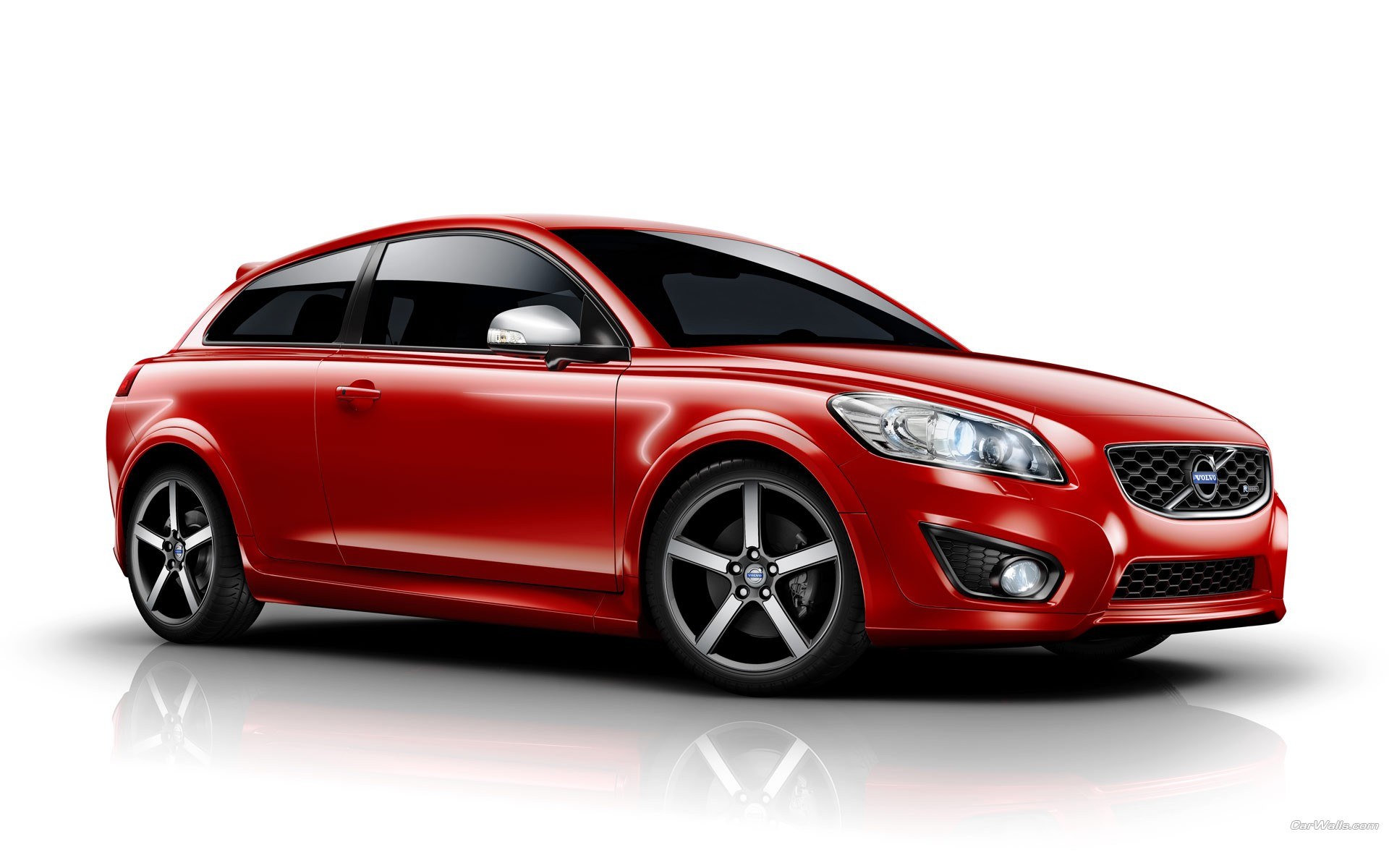 Red Volvo C30 car