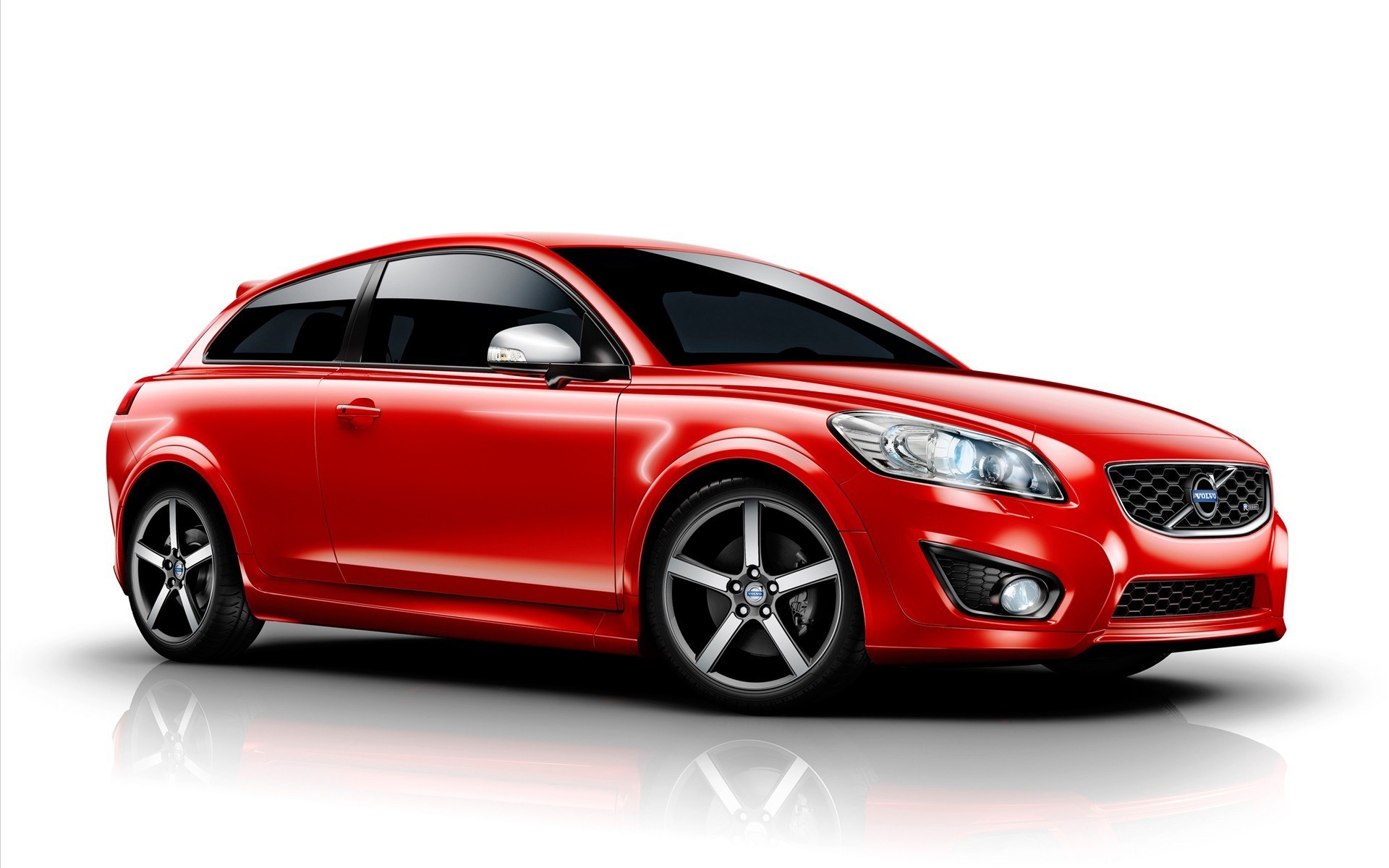 Red Volvo C30 car
