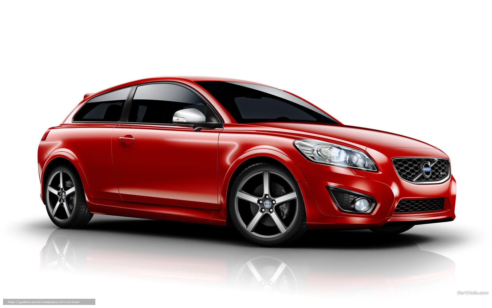 Red Volvo C30 car