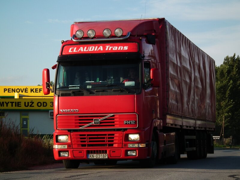 Red Volvo FH12 Truck