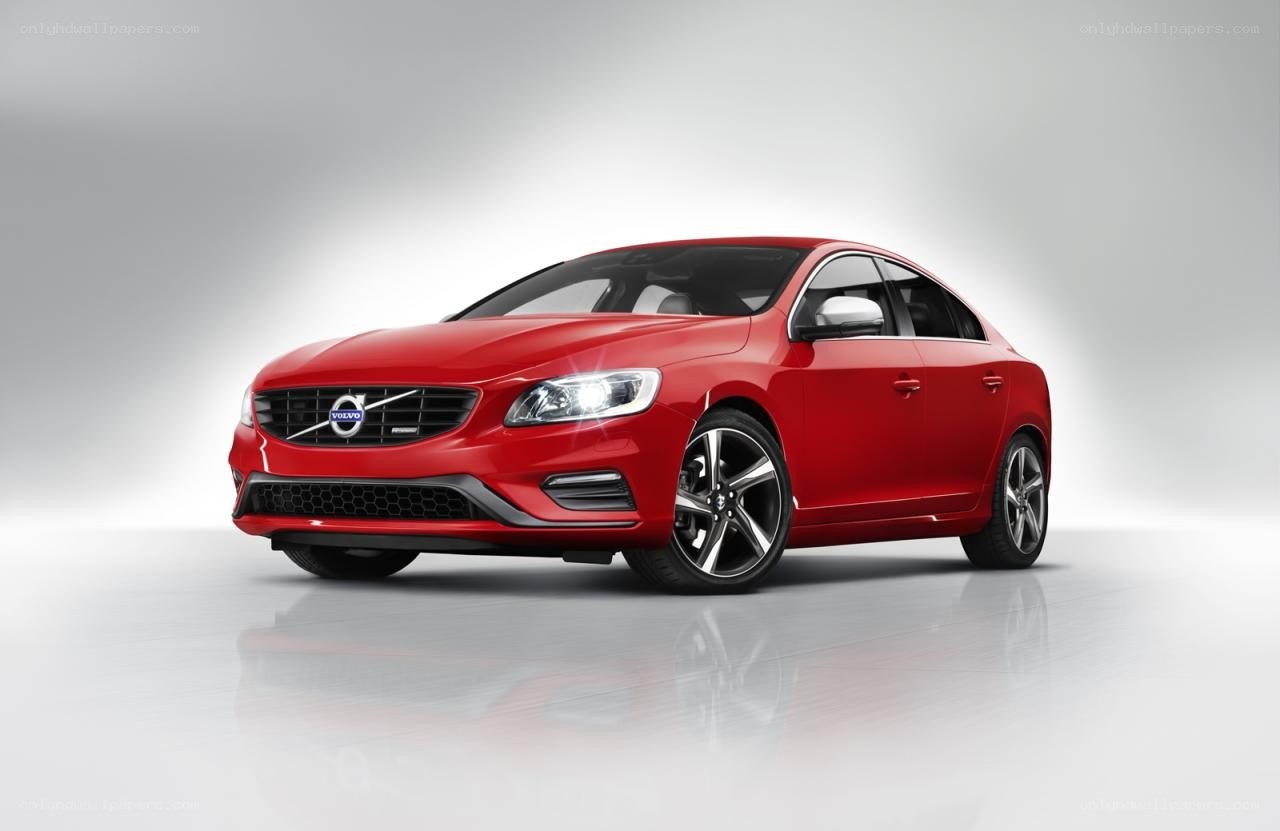 Red Volvo S60 sedan