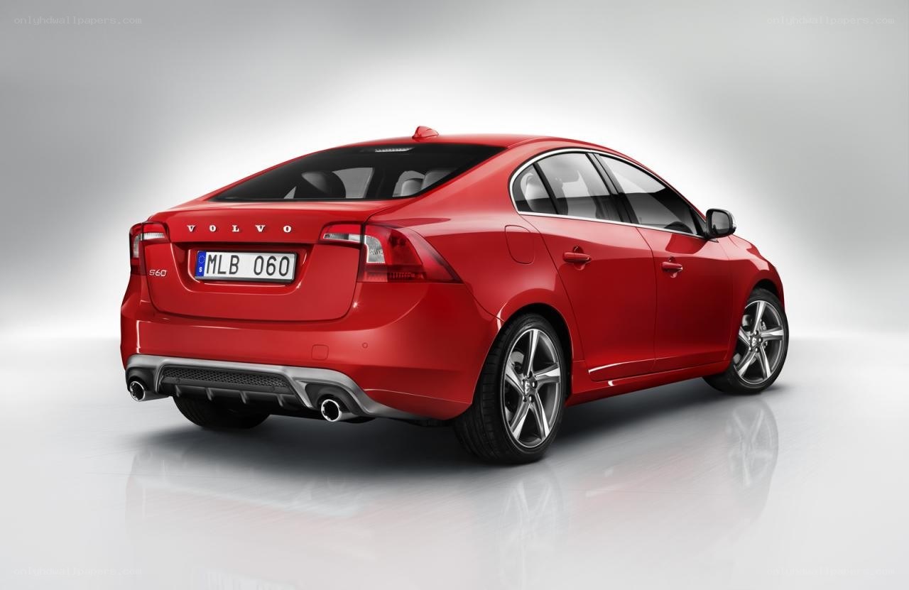 Red Volvo S60 sedan