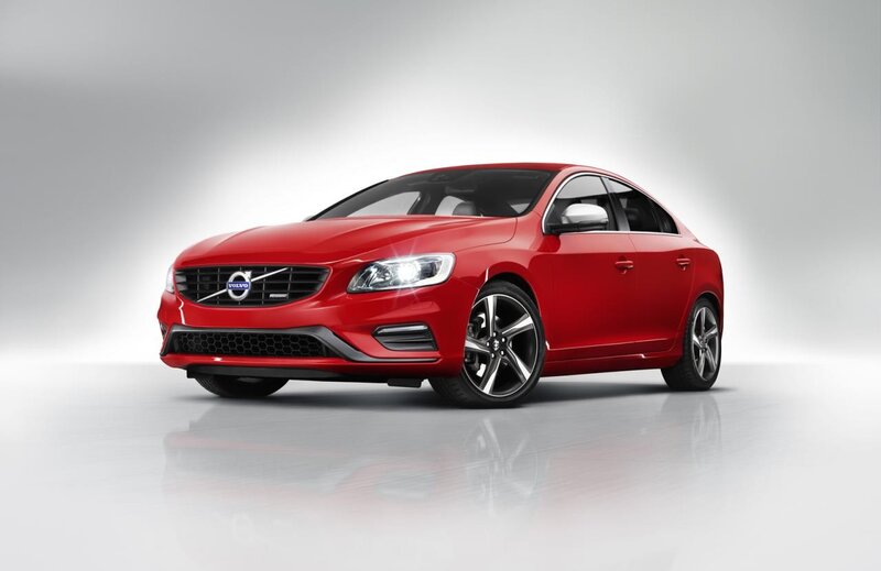 Red Volvo Sedan — Neutral, Photograph, Car
