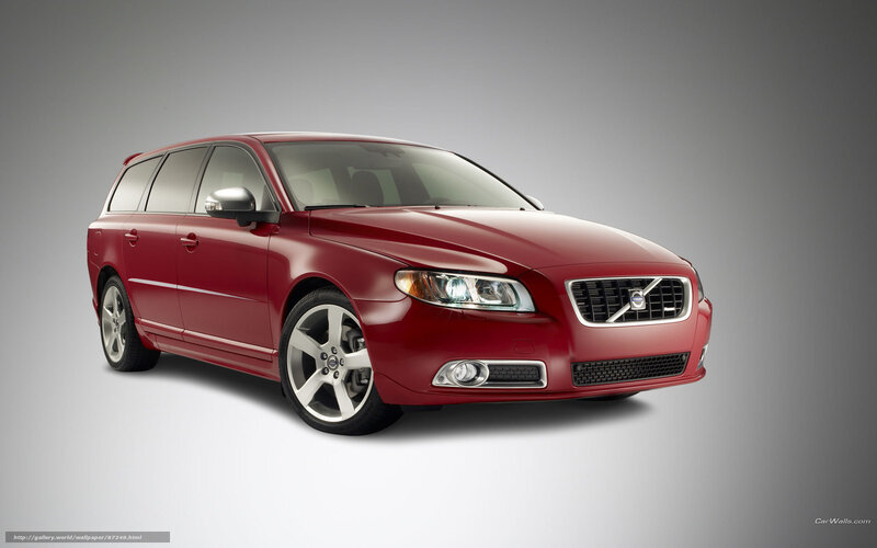 red volvo station wagon