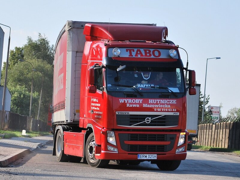 Red Volvo Truck — Neutral