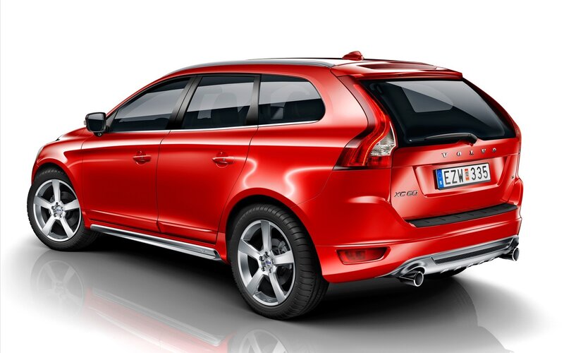 Red Volvo XC60 station wagon