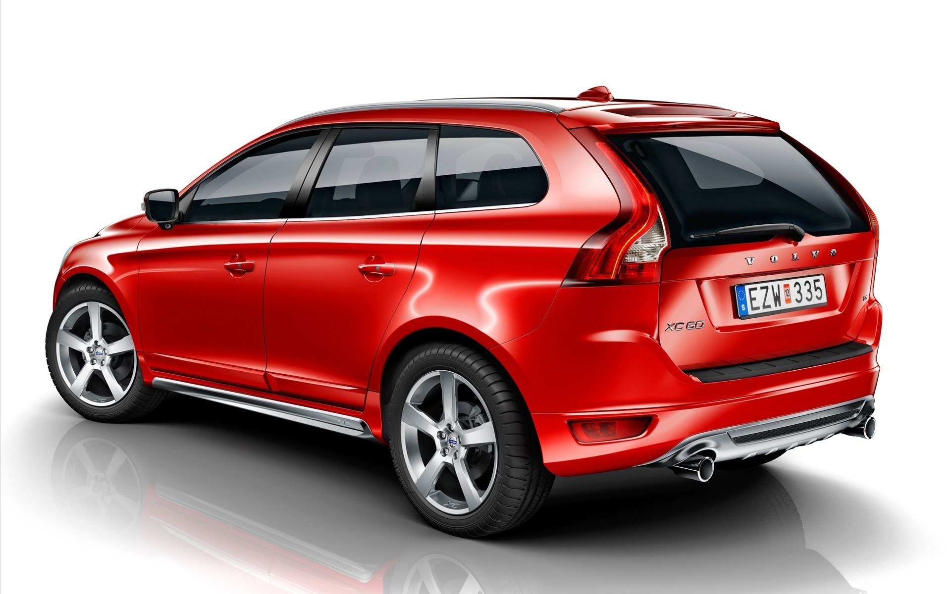 Red Volvo XC60 station wagon