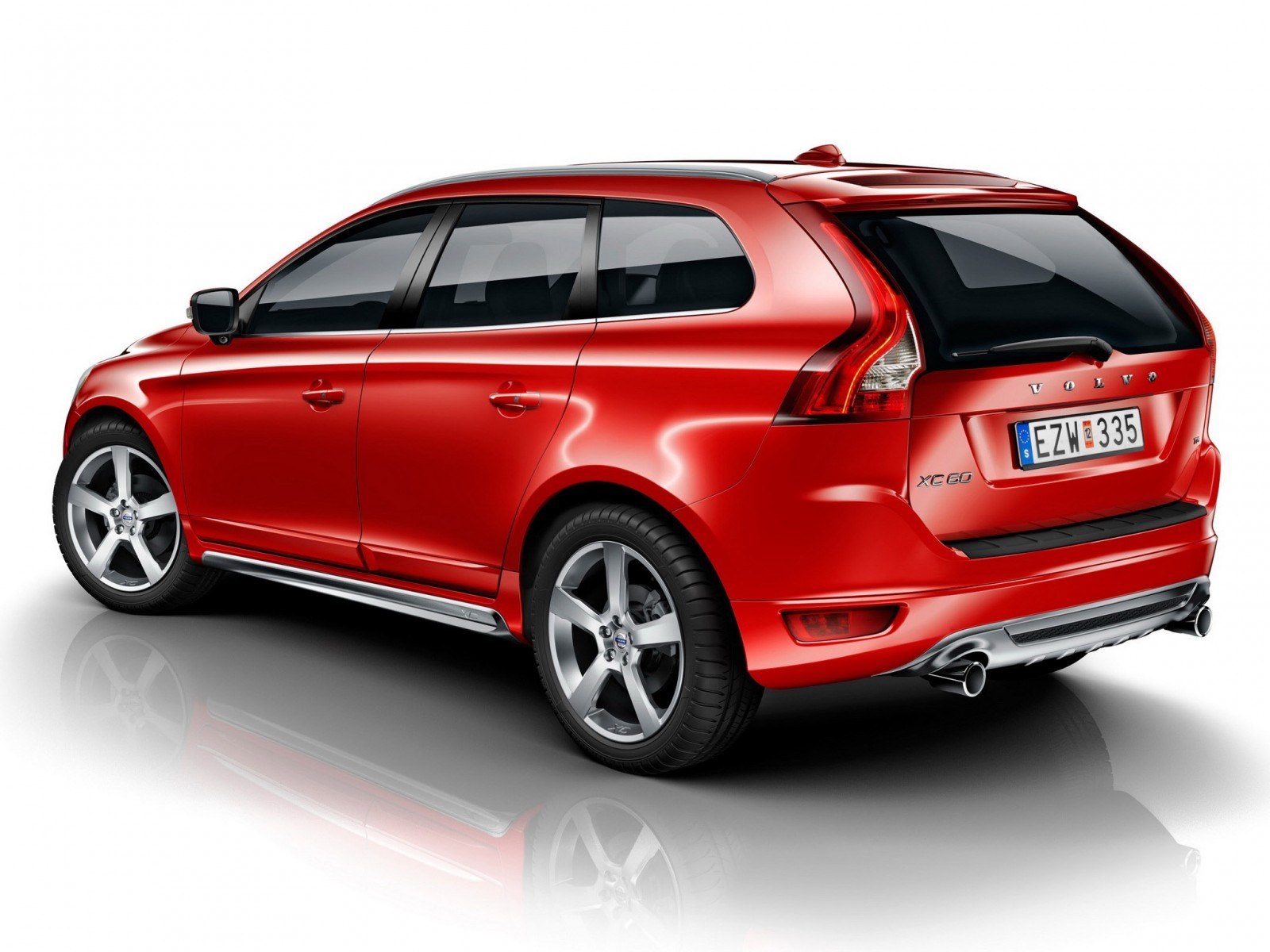 Red Volvo XC60 station wagon