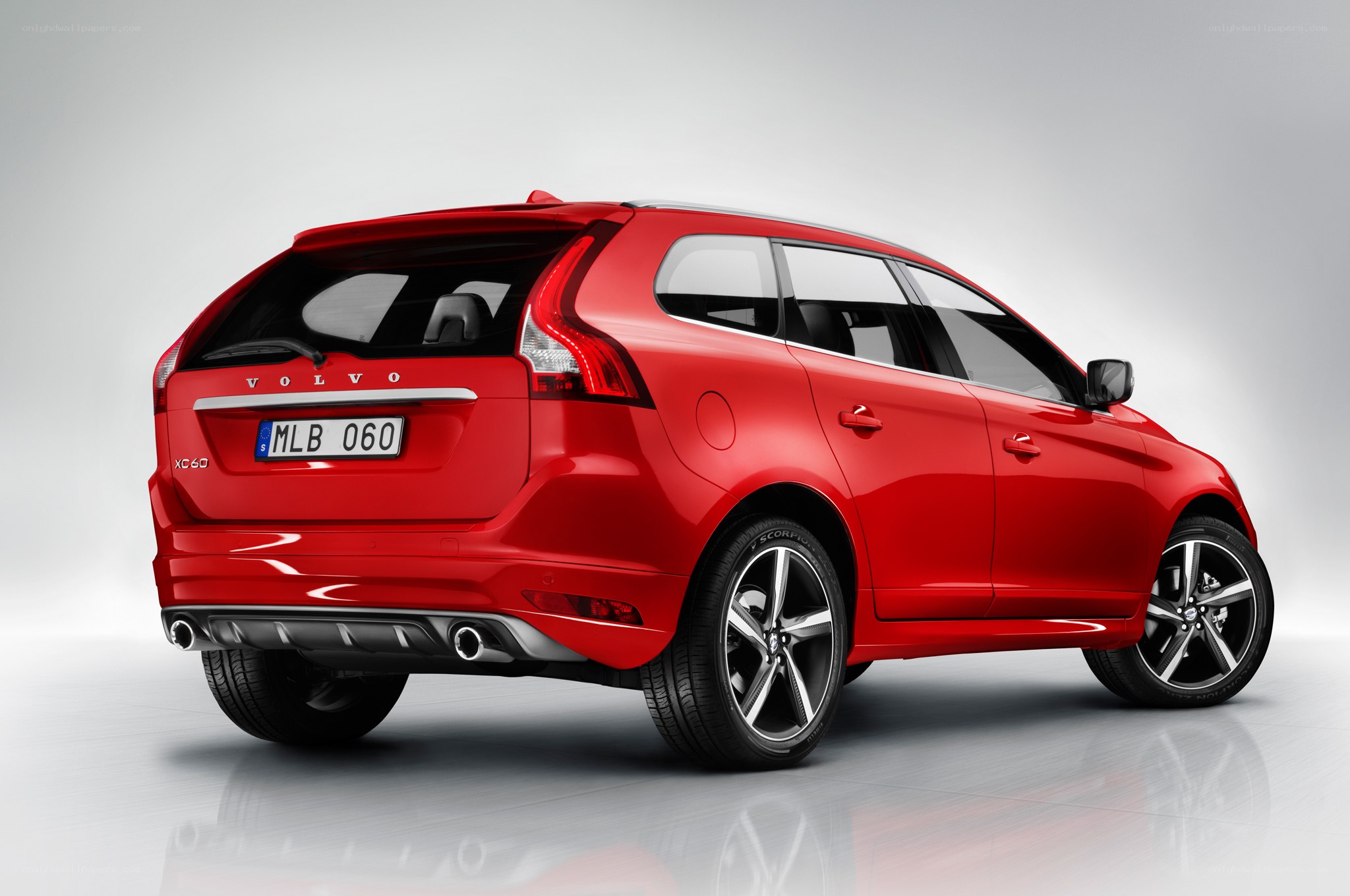 Red Volvo XC60 station wagon