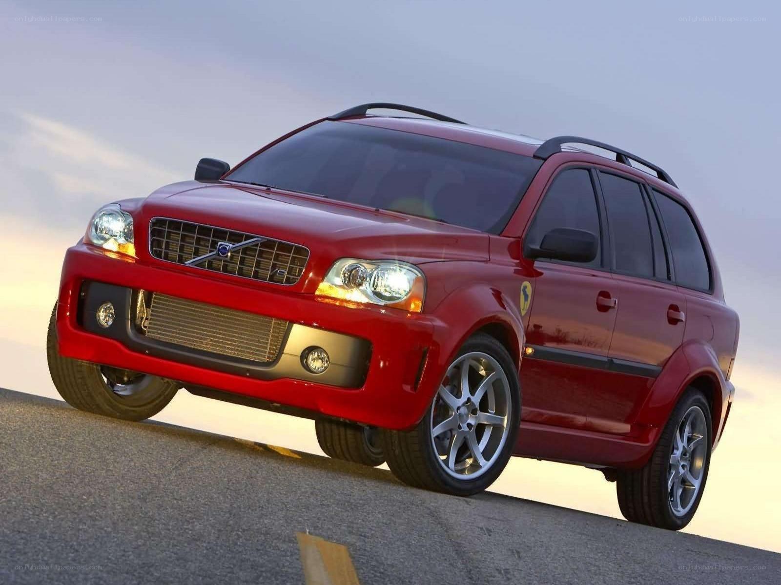 red volvo xc70 suv