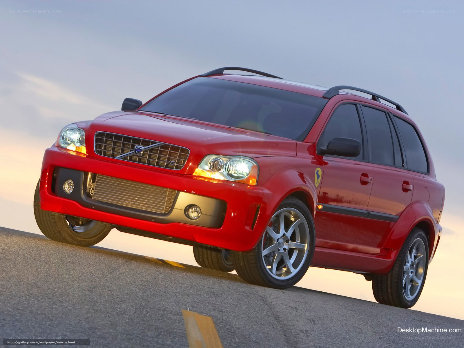 red volvo xc70 suv