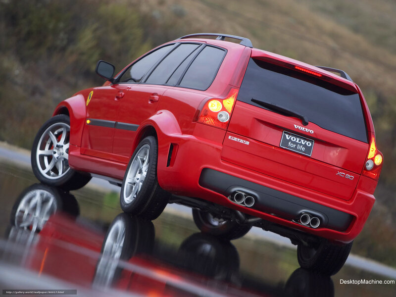 Red Volvo Xc90 Suv — Dynamic
