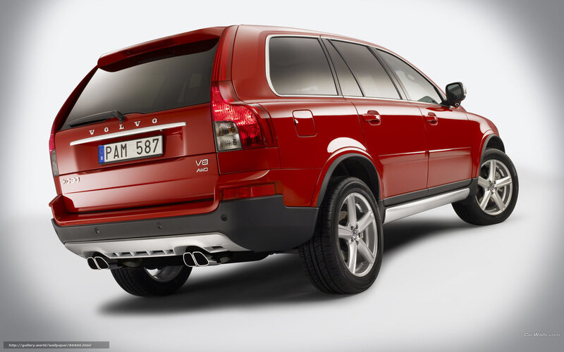 Red Volvo Xc90 Suv — Neutral