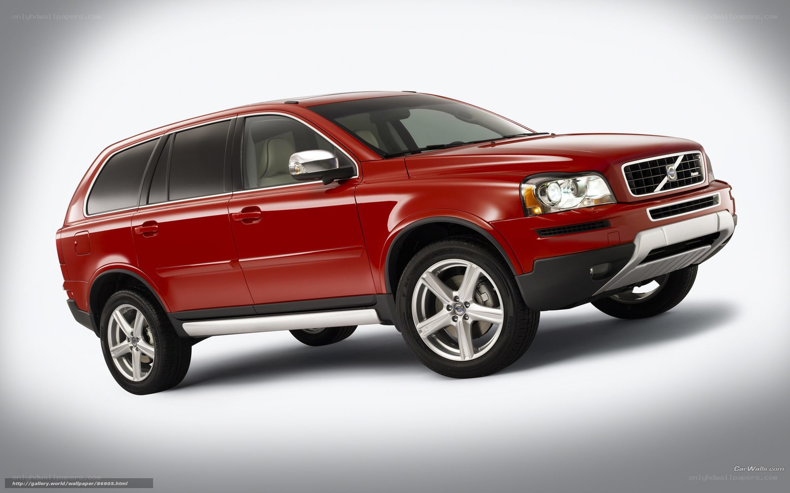 Red Volvo XC90 SUV