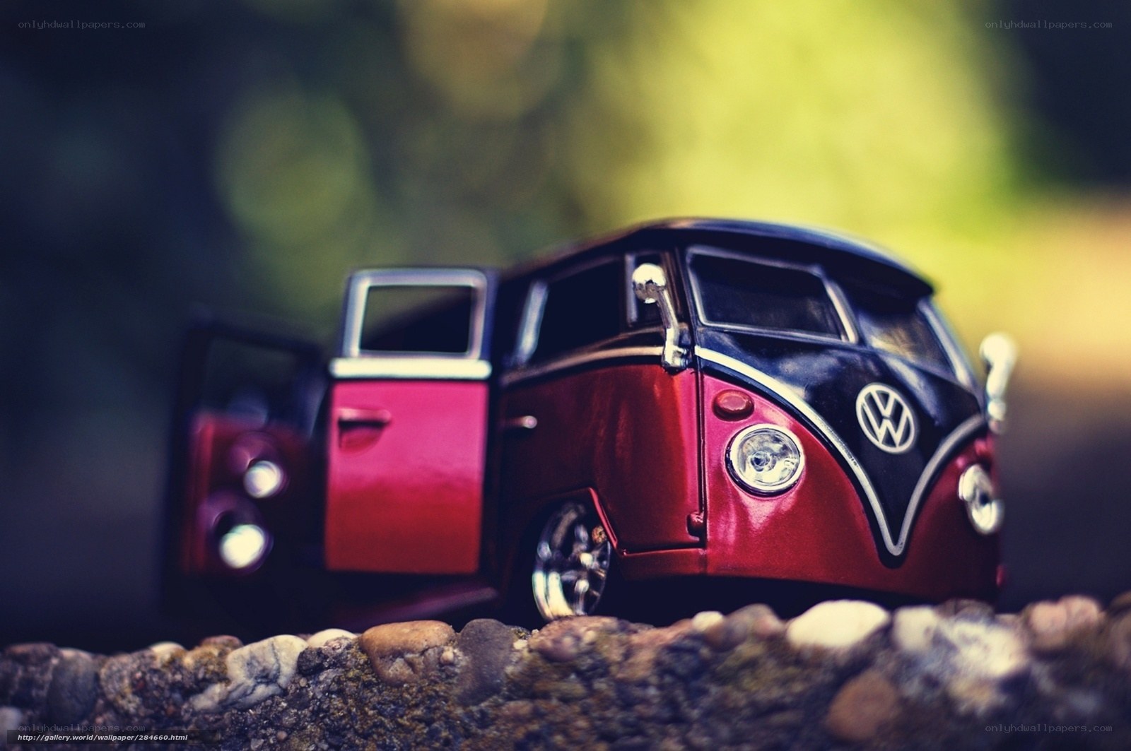 Red VW Bus Model