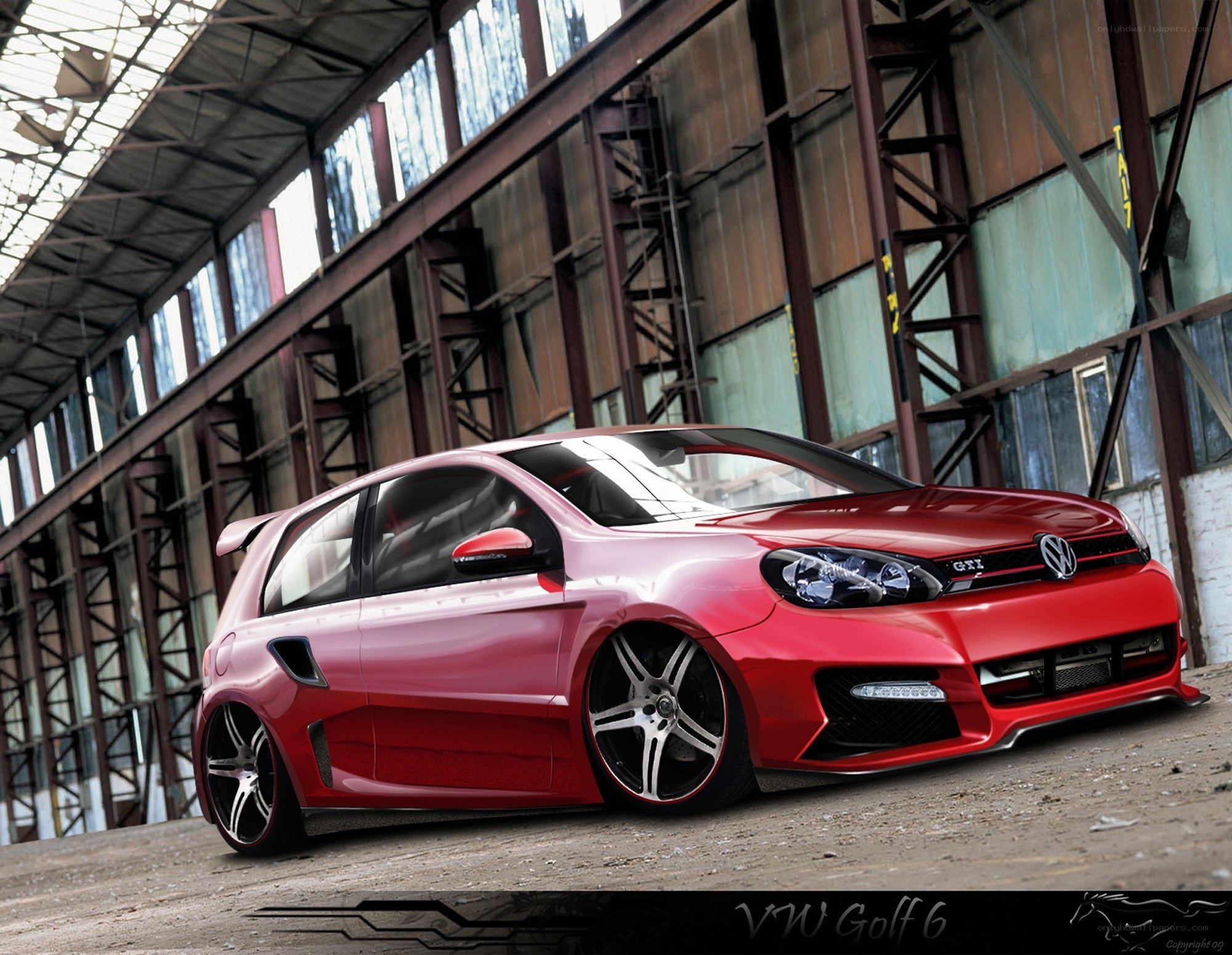 Red VW Golf 6 Concept