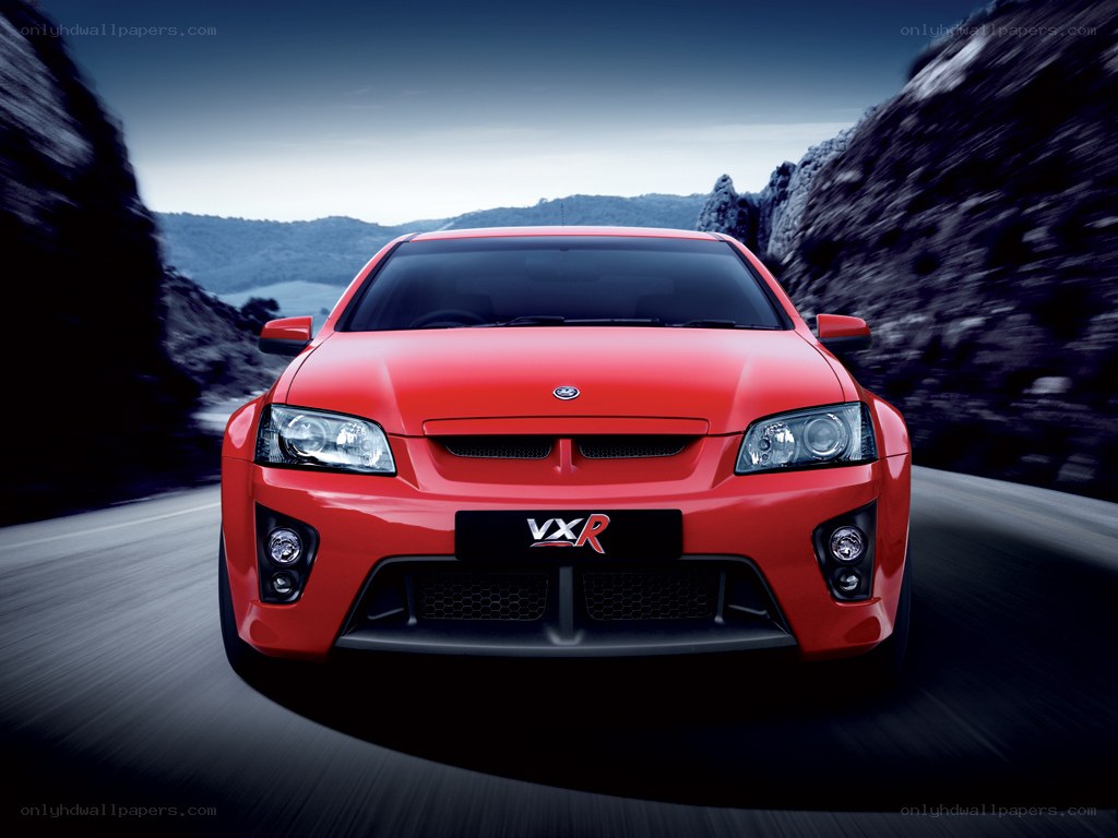 Red VXR car on a road