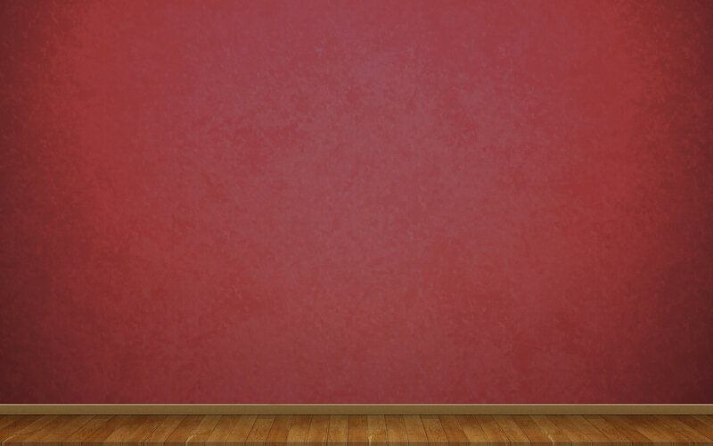 red wall and wooden floor