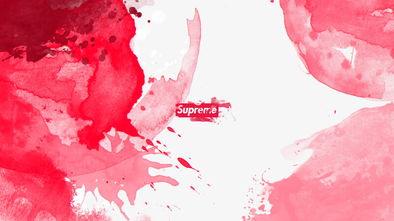 Red Watercolor Splatters