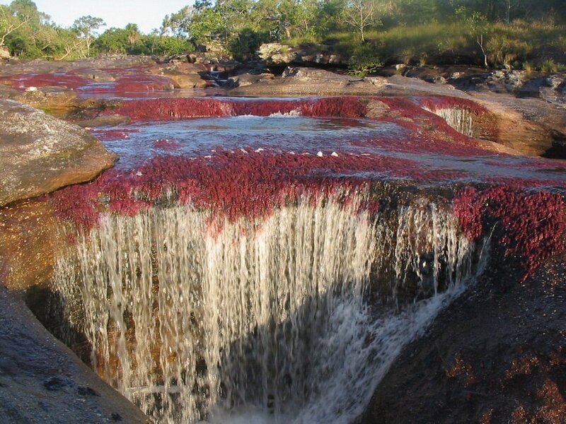 Red Waterfall — Natural